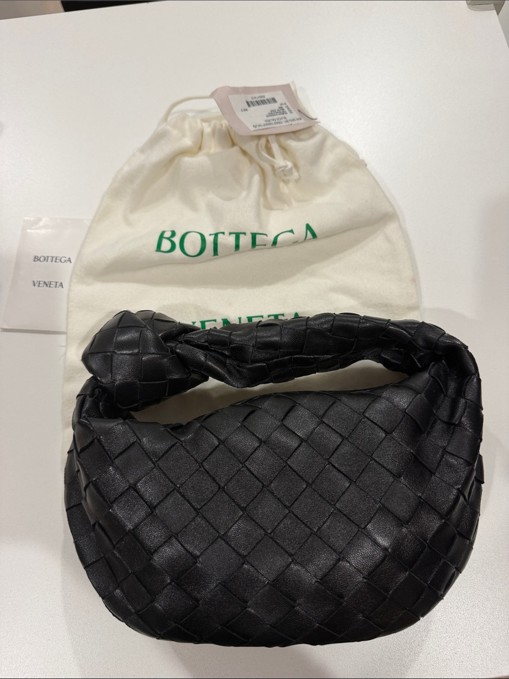 Bottega Veneta Black mini Jodie Knotted Bag